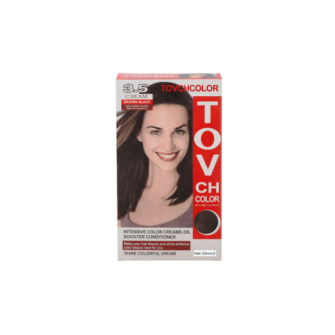 Tovch Hair Color 30Ml*2 - 3.5 Brown Black 1 Tovch Hair Color 30ml*2 - 3.5 Brown Black