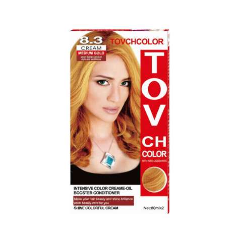 Tovch Hair Color - 8.3 Medium Gold 1 Tovch Hair color - 8.3 Medium Gold