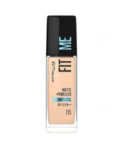 Maybelline Fit Me Matte Poreless 16H Oil Control Foundation 115 Ivory bottle