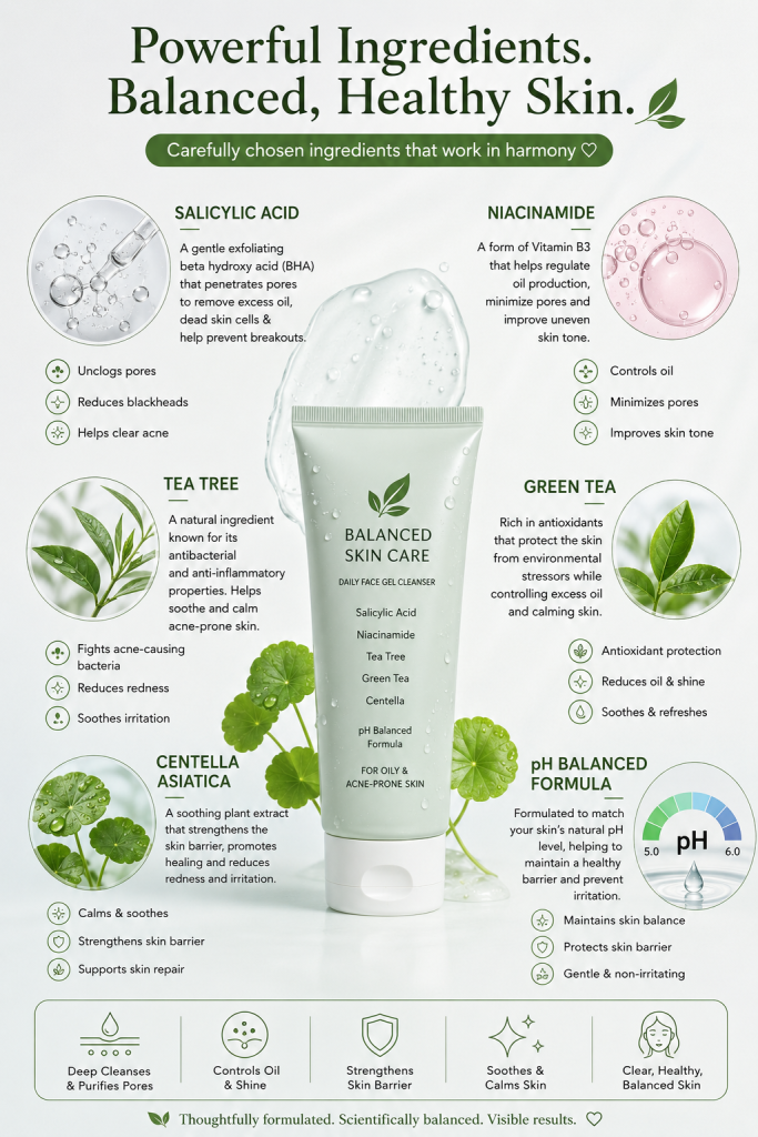 Best ingredients for oily skin face wash