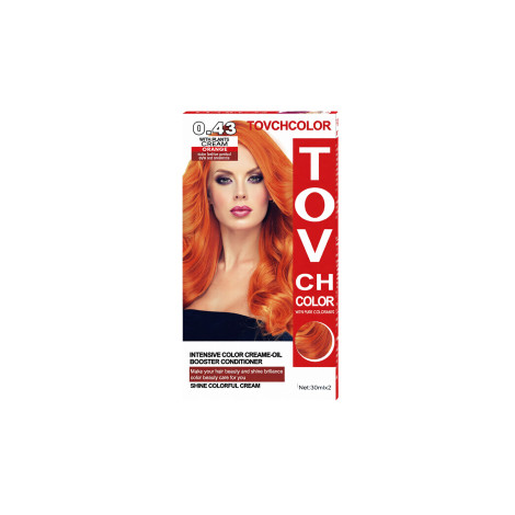 Tovch Hair Color 30Ml*2 - 0.43 Orange 1 Tovch Hair color 30ml*2 - 0.43 Orange
