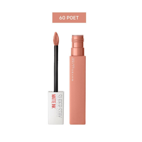 Maybelline Super Stay Matte Ink Liquid Lipstick - 60 Poet 1 Maybelline Super Stay Matte Ink Liquid Lipstick 60 Poet tube