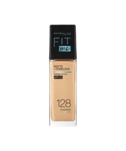 Maybelline Fit Me Matte Poreless Foundation 128 Warm Nude bottle