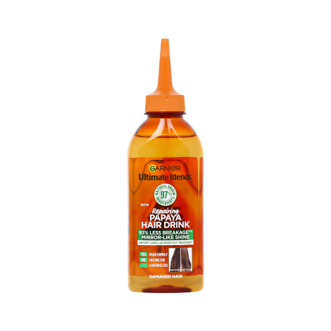 Garnier Ultimate Blends Repairing Papaya Hair Drink 200Ml 1 Garnier Ultimate Blends Repairing Papaya Hair Drink 200ml