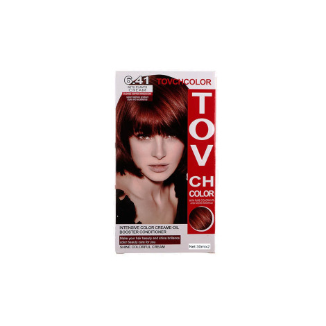 Tovch Hair Color 30Ml*2 - 6.41 Blonde Copper Iridescent 1 Tovch Hair color 30ml*2 - 6.41 Blonde Copper Iridescent
