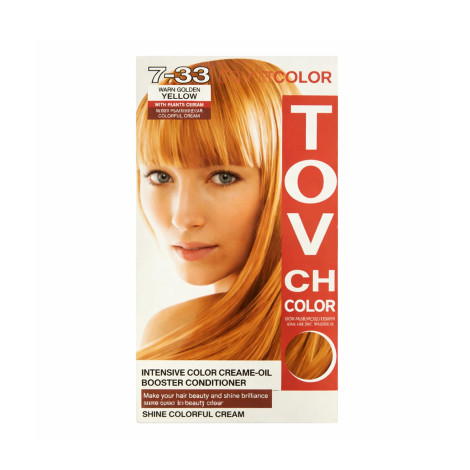Tovch Hair Color - 7.33 Gold Yellow 1 Tovch Hair color - 7.33 Gold Yellow