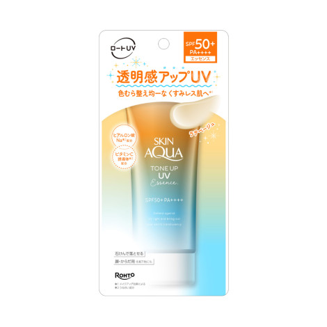 Rohto Skin Aqua Tone Up Uv Essence Spf 50+ Pa++++ 80G 1 Rohto Skin Aqua Tone Up UV Essence Spf 50+ PA++++ 80g