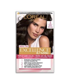 L'Oreal Excellence Creme Hair Colour- 3 Dark Brown