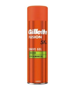 Gillette Fusion 5 Sensitive With Almond Oil Shave Gel Scented 200ml