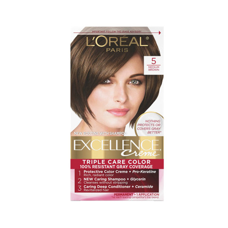 Loreal Hair Colour Excellence - 5 Medium Brown 1 Loreal Hair Colour Excellence - 5 Medium Brown
