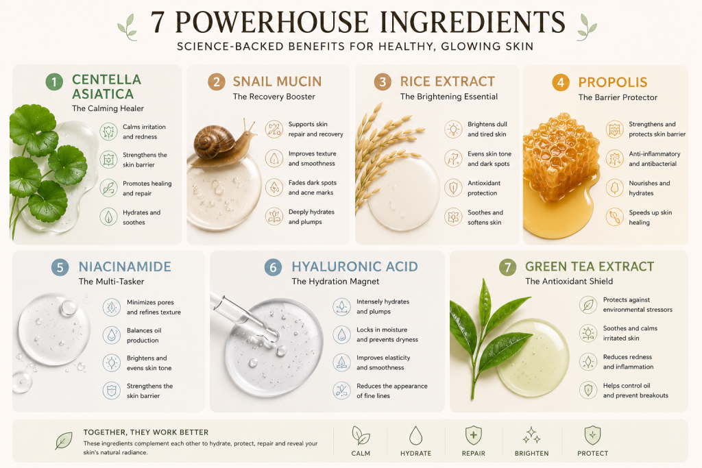 Best Korean skincare ingredients for Bangladeshi skin 