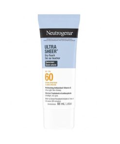 Neutrogena Ultra Sheer Dry-Touch Sunscreen Lotion SPF 60 88ml tube front packaging shot
