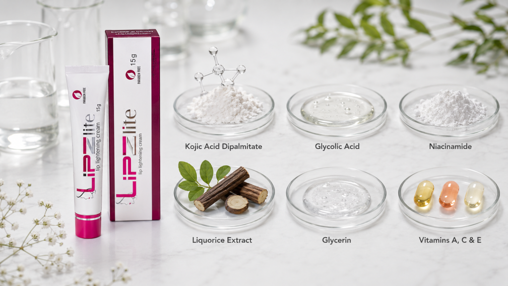 LiPZlite Skincare Ingredient Lab-display