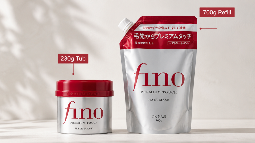 Fino Hair Mask Tub and Refill Duo