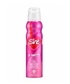 She Is Pretty Long Lasting Protection Perfumed Deodorant Spray 150ml bottle