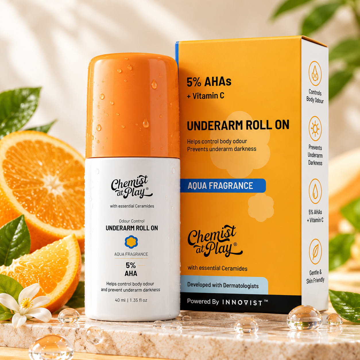 Chemist At Play Underarm Roll On - Aqua 40Ml 1 Chemist At Play Underarm Roll On Aqua 40ml
