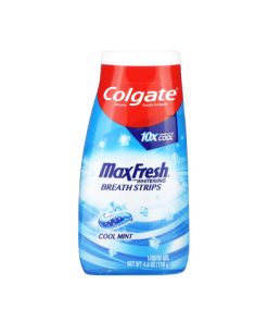 Colgate Maxfresh Whitening Breath Strips Cool Mint Liquid Gel 130g bottle