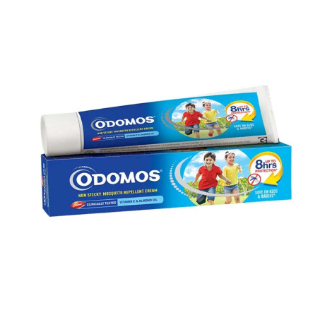 Odomos Kids Non-Sticky Mosquito Repellent Cream 100G 1 Odomos Kids Non-Sticky Mosquito Repellent Cream 100g tube and box