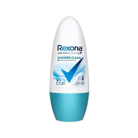 Rexona Shower Clean Anti Perspirant 50Ml 1 Rexona Shower Clean Anti Perspirant 50ml roll-on bottle