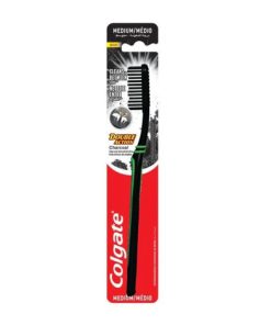Colgate Double Action Charcoal Toothbrush Medium packaging