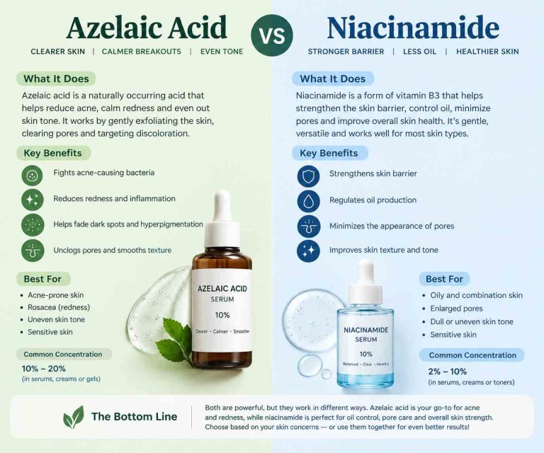 Azelaic acid vs Niacinamide