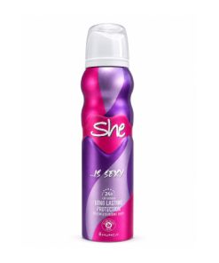 She Is Sexy Long Lasting Protection Perfumed Deodorant Spray 150ml bottle