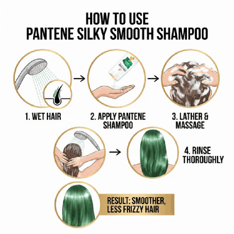 Pantene Pro - Vitamin Silky Smooth Care Shampoo 300Ml 3 Pantene Pro - Vitamin Silky Smooth Care Shampoo 300ml