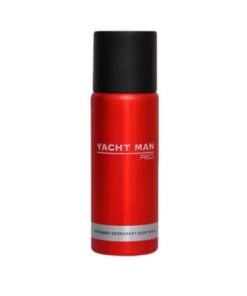 Yacht Man Red Perfumed Deodorant Body Spray 200ml bottle