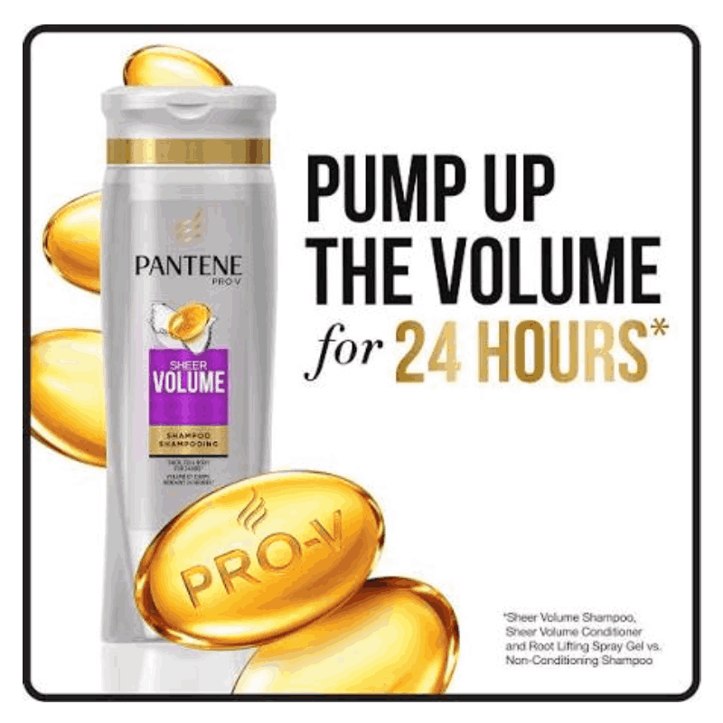 Pantene Pro-V Sheer Volume Shampoo 375Ml 2 Pantene Pro-V Sheer Volume Shampoo 375ml