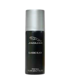 Jaguar Classic Black Body Spray 200ml bottle