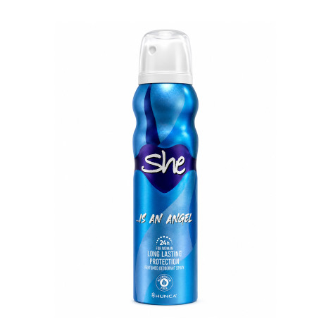 She Is An Angel Long Lasting Protection Perfumed Deodorant Spary 150Ml 1 She Is An Angel Long Lasting Protection Perfumed Deodorant Spray 150ml bottle