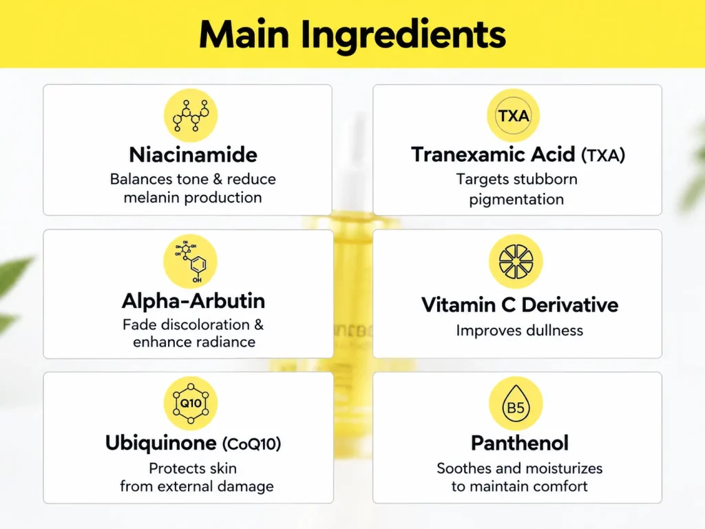 Alpha arbutin for uneven skin tone