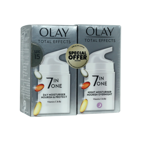 Olay Total Effects 7 In 1 Day &Amp; Night Moisturiser Set 1 Olay Total Effects 7 in 1 Day & Night Moisturiser Set