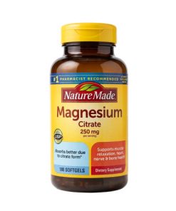 Nature Made Magnesium Citrate 250 mg 180 Softgels