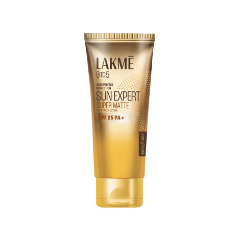 Lakme 9To5 Sun Expert Super Matte Sunscreen Lotion Spf25 Pa++ 100Ml 1 Lakme 9to5 Sun Expert Super Matte Sunscreen Lotion SPF25 PA++ 100ml