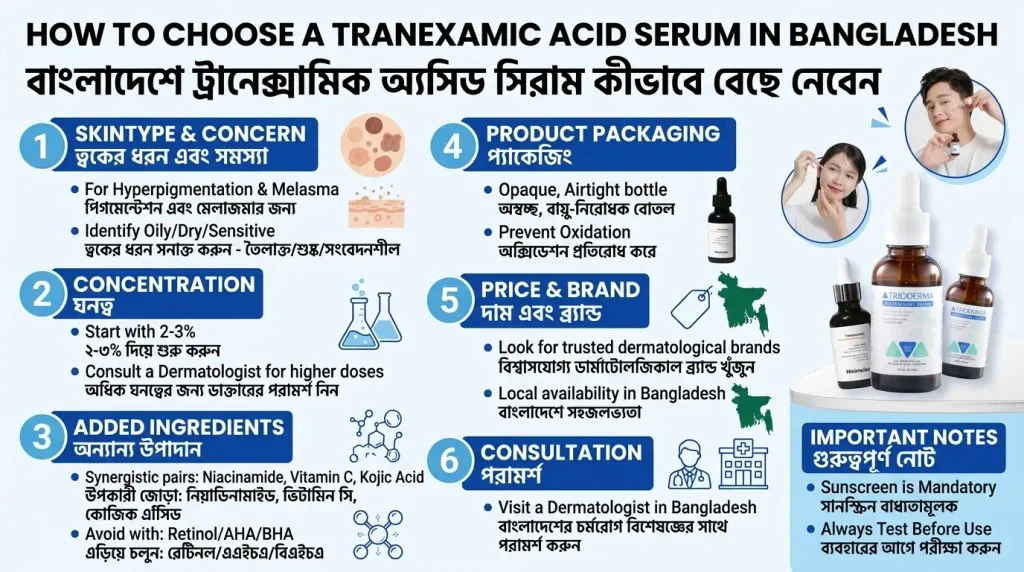 Best Tranexamic Acid Serum In Bangladesh For Hyperpigmentation &Amp; Dark Spots. 3 How to Choose a Tranexamic Acid Serum in Bangladesh
