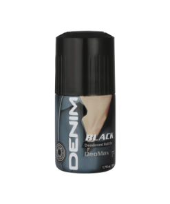 Denim Black Deodorant Roll On 50ml