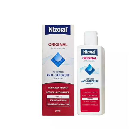 Nizoral Original 2% Ketoconazole Medicated Anti-Dandruff Shampoo 50Ml 1 Nizoral Original 2% Ketoconazole Medicated Anti-Dandruff Shampoo 50ml